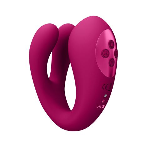 Yoko - Triple Action Vibrator Dual Prongs with Clitoral Pulse Wave