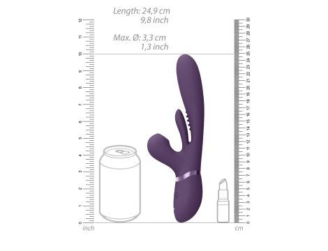 Kura - Thrusting G-Spot Vibrator with Flapping Tongue and Pulse Wave Stimulator - 7