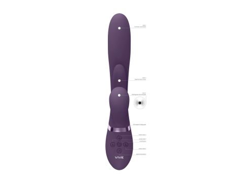 Kura - Thrusting G-Spot Vibrator with Flapping Tongue and Pulse Wave Stimulator - 8