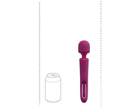 VIVE - Kiku - Rechargeable Double Ended Wand with Innovative G-Spot Flapping Stimulator - Pink - 5