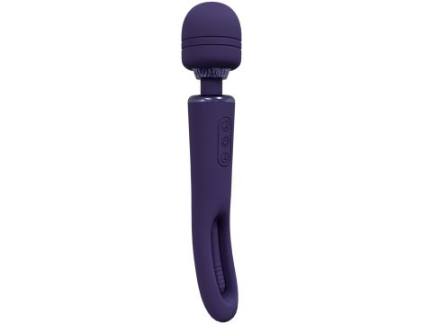 VIVE - Kiku - Rechargeable Double Ended Wand with Innovative G-Spot Flapping Stimulator - Purple