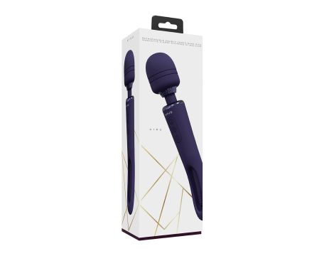 VIVE - Kiku - Rechargeable Double Ended Wand with Innovative G-Spot Flapping Stimulator - Purple - 3