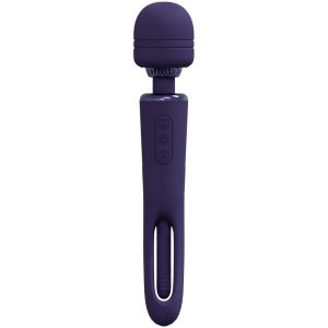 VIVE - Kiku - Rechargeable Double Ended Wand with Innovative G-Spot Flapping Stimulator - Purple - image 2