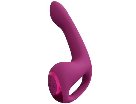 Riko - Rechargeable Triple Action Thumper with Advanced Finger Motion & Pulse Wave Stimulator - Pink