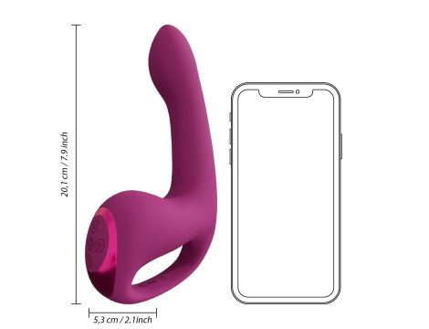 Riko - Rechargeable Triple Action Thumper with Advanced Finger Motion & Pulse Wave Stimulator - Pink - 10