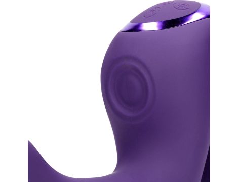 Riko - Rechargeable Triple Action Vibrator with Advanced Finger Motion & Pulse Wave Stimulator – Purple - 8