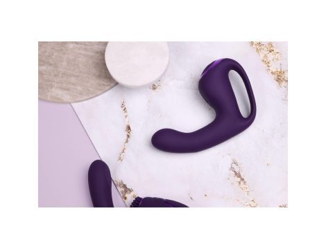 Riko - Rechargeable Triple Action Vibrator with Advanced Finger Motion & Pulse Wave Stimulator – Purple - 14