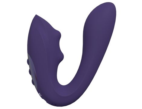 VIVE - Yuki - Rechargeable Dual Motor - G-Spot Vibrator with Massaging Beads - Purple