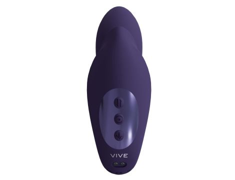 VIVE - Yuki - Rechargeable Dual Motor - G-Spot Vibrator with Massaging Beads - Purple - 4