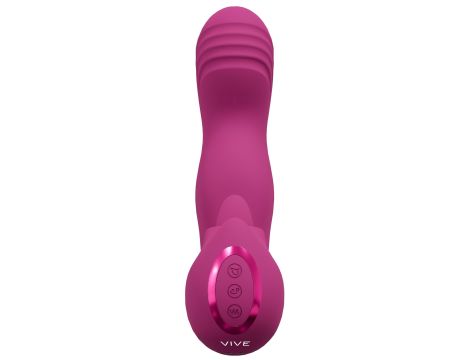 VIVE - Yumi - Rechargeable Triple Motor - G-Spot Finger Motion Vibrator and Flickering Tongue Stimulator - 6