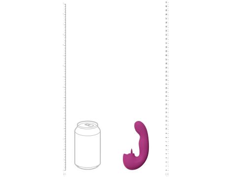 VIVE - Yumi - Rechargeable Triple Motor - G-Spot Finger Motion Vibrator and Flickering Tongue Stimulator - 7