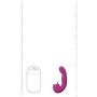 VIVE - Yumi - Rechargeable Triple Motor - G-Spot Finger Motion Vibrator and Flickering Tongue Stimulator - 8