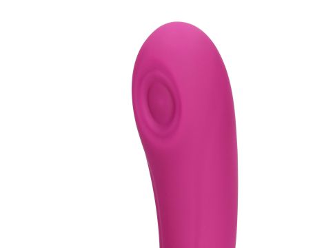 Gen - Rechargeable Triple Action G-Spot Vibrator with Pulse Wave  and Vibrating Bristles - Pink - 8