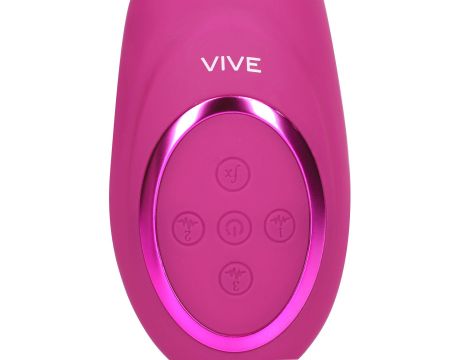 Gen - Rechargeable Triple Action G-Spot Vibrator with Pulse Wave  and Vibrating Bristles - Pink - 10