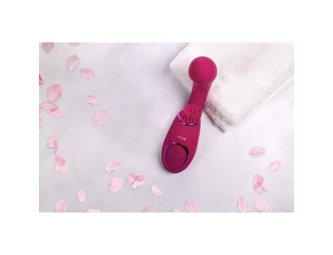 Gen - Rechargeable Triple Action G-Spot Vibrator with Pulse Wave  and Vibrating Bristles - Pink - 15