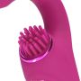 Gen - Rechargeable Triple Action G-Spot Vibrator with Pulse Wave  and Vibrating Bristles - Pink - 10