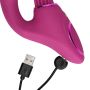 Gen - Rechargeable Triple Action G-Spot Vibrator with Pulse Wave  and Vibrating Bristles - Pink - 12