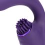 Gen - Rechargeable Triple Action G-Spot Vibrator with Pulse Wave  and Vibrating Bristles - Purple - 10