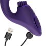 Gen - Rechargeable Triple Action G-Spot Vibrator with Pulse Wave  and Vibrating Bristles - Purple - 12