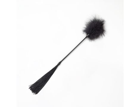 BLACK FEATHER TICKLER & WHIP