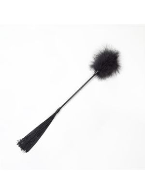 BLACK FEATHER TICKLER & WHIP