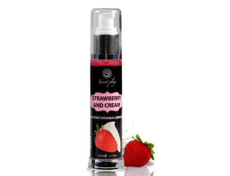 STRAWBERRY & CREAM HOT EFFECT KISSABLE LUBRICANT 50 ML