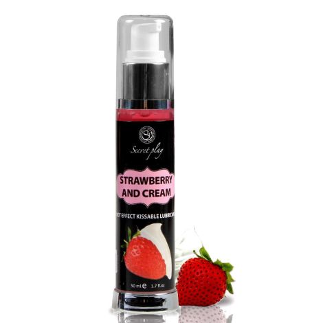 STRAWBERRY & CREAM HOT EFFECT KISSABLE LUBRICANT 50 ML