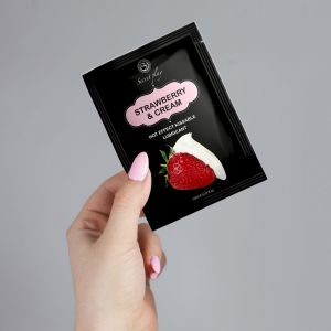 STRAWBERRY & CREAM HOT EFFECT LUBE 10 ML - image 2