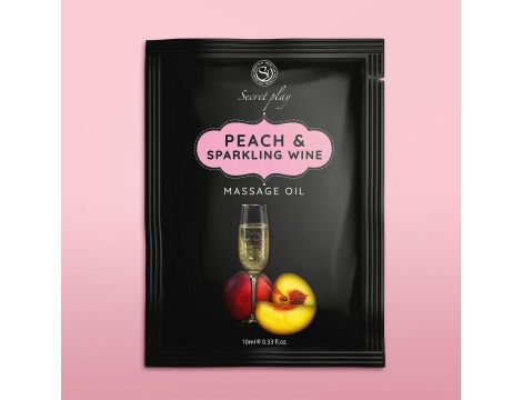 PEACH & SPARKLING WINE MASSAGE OIL 10 ML - 3