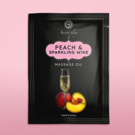 PEACH & SPARKLING WINE MASSAGE OIL 10 ML - 3