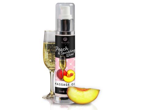 PEACH & SPARKLING WINE MASSAGE OIL 50 ML