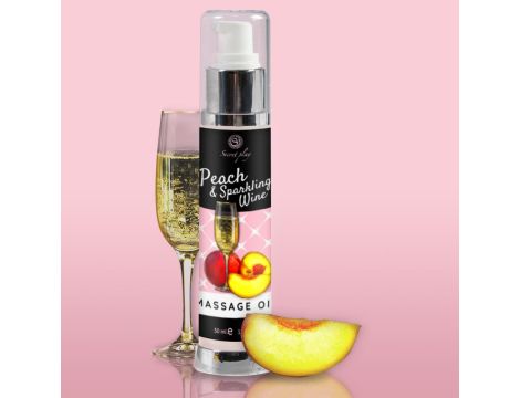 PEACH & SPARKLING WINE MASSAGE OIL 50 ML - 3