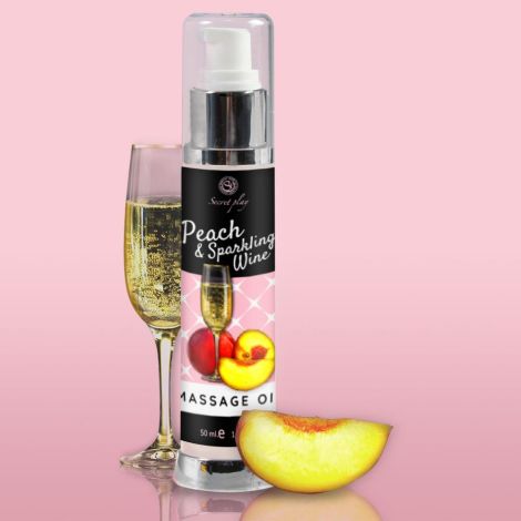 PEACH & SPARKLING WINE MASSAGE OIL 50 ML - 3