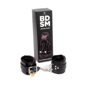 Kajdanki-Black Bondage Handcuffs BDSM - image 2