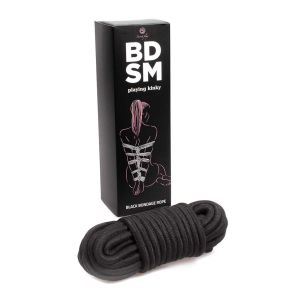 Wiązania-Black Bondage Rope BDSM - image 2