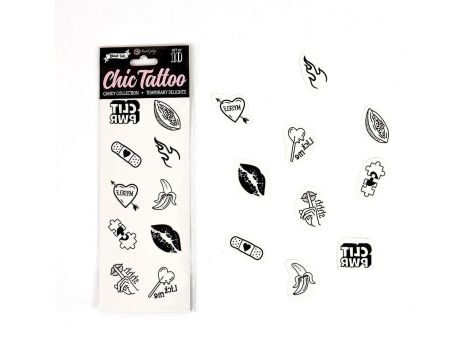 SET of 10 TEMPORARY TATTOOS - CANDY COLLECTION