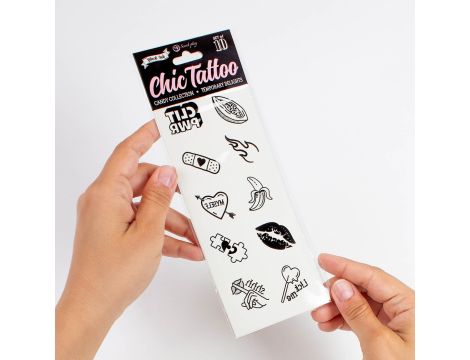 SET of 10 TEMPORARY TATTOOS - CANDY COLLECTION - 4