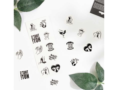 SET of 10 TEMPORARY TATTOOS - KINKY COLLECTION - 3