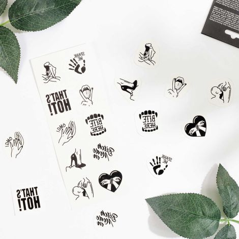 SET of 10 TEMPORARY TATTOOS - KINKY COLLECTION - 3