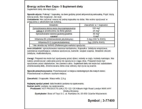 Supl.diety-Men Energy-5 Caps - 2