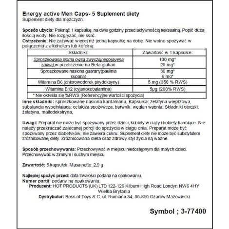 Supl.diety-Men Energy-5 Caps - 2