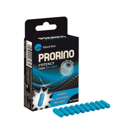 Supl.diety-PRORINO Men- 10pcs black line Potency Caps