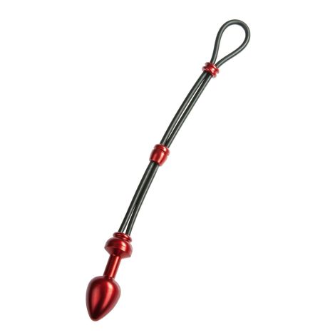 MALESATION Cock-Grip with Alu-Plug small, red - 2