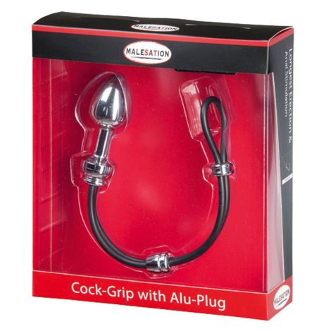 MALESATION Cock-Grip with Alu-Plug small, chrome - 3