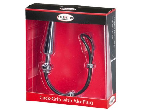 MALESATION Cock-Grip with Alu-Plug medium, chrome