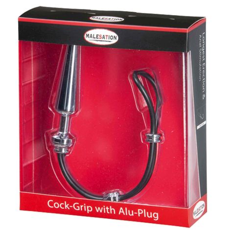 MALESATION Cock-Grip with Alu-Plug medium, chrome - 3