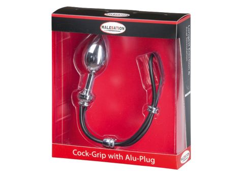 MALESATION Cock-Grip with Alu-Plug large, chrome