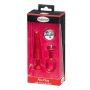 MALESATION Alu-Plug with handle & crystal medium, red - 4