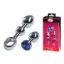 MALESATION Alu-Plug with handle & crystal small, chrome - 2