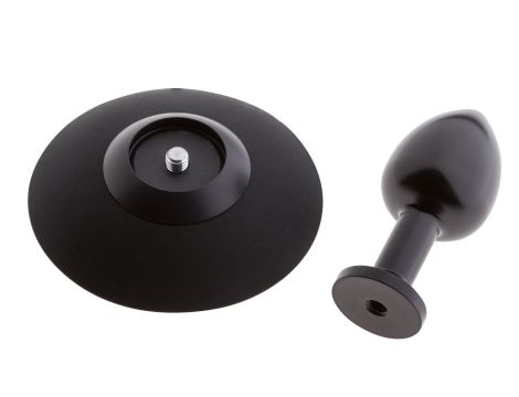 MALESATION Alu-Plug with suction cup small, black - 3